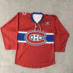 MBHO Canada Red Hockey Jersey Small #24 Minor Ball Hockey Ontario Long Sleeve